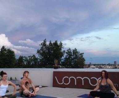 Seated class by the Vonmod sign