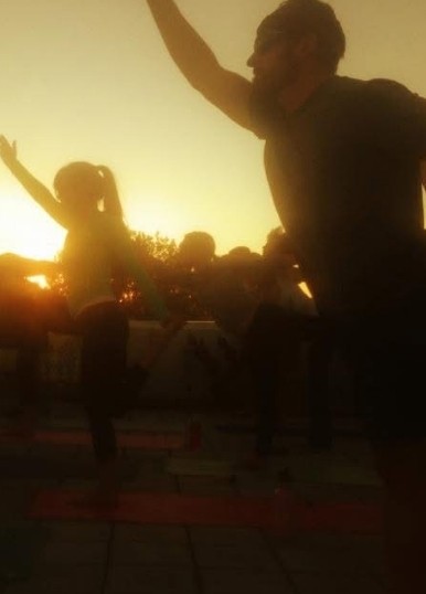 Silhouettes at sunset