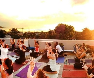 Sunset class on mats