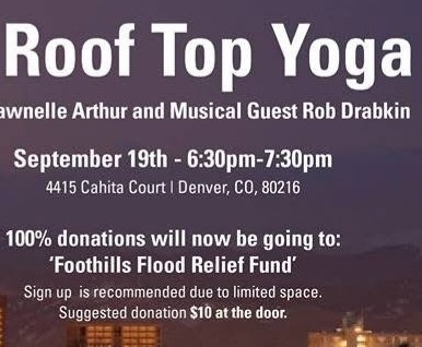 Roof Top Yoga event flyer